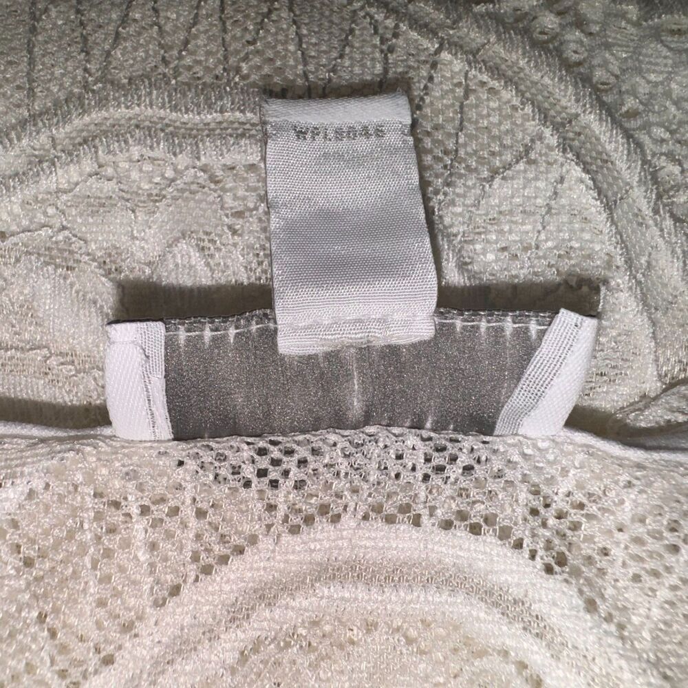 Charter Club Top Sz 1X Lace Crochet Ivory Short sleeve - Picture 5 of 7
